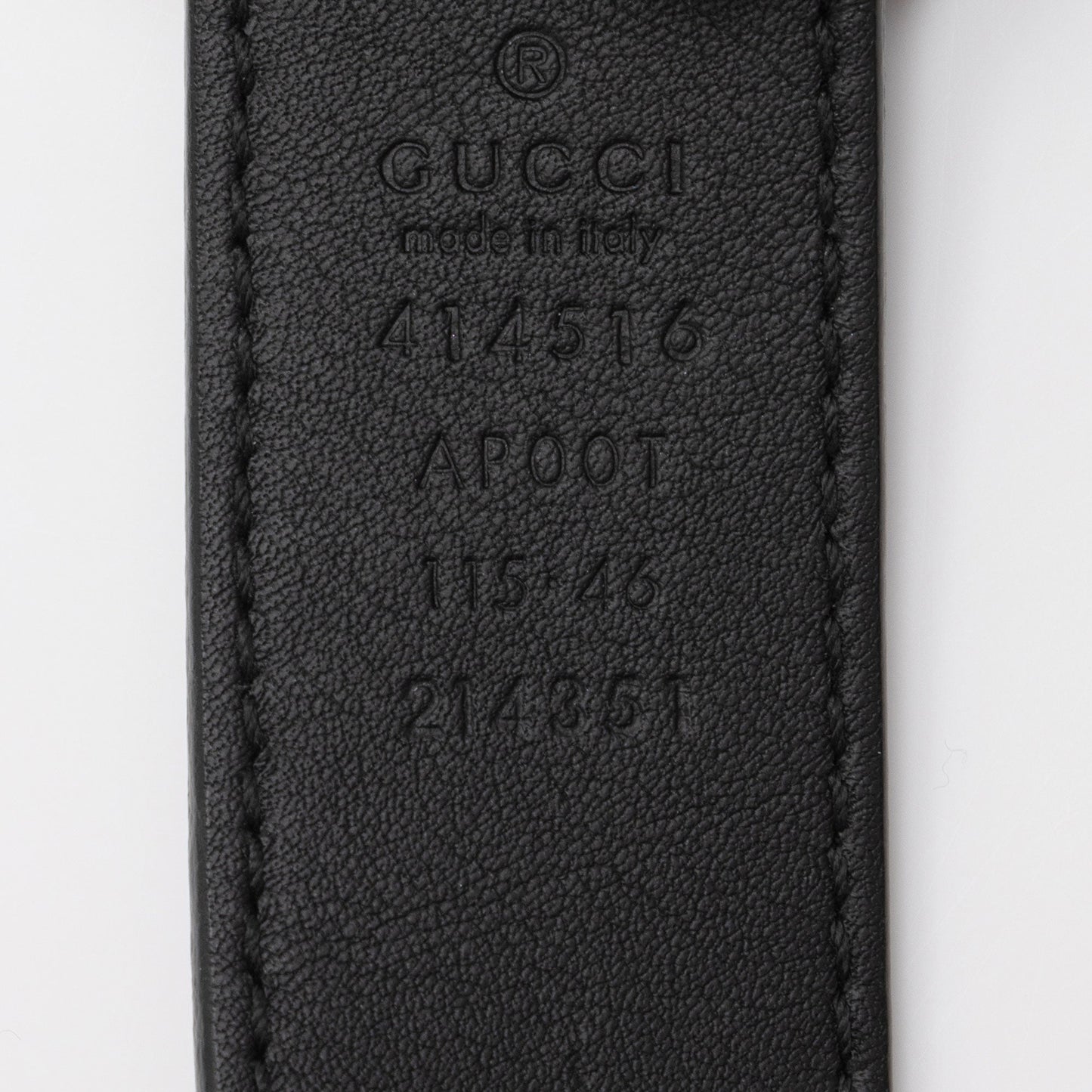 Gucci Leather GG Marmont Slim Belt - Size 46 / 115 (SHF-p3CxeT)