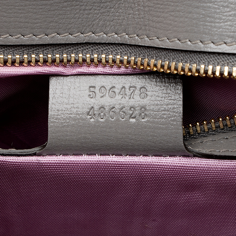Gucci Leather GG Ring Medium Shoulder Bag - FINAL SALE (SHF-19440)