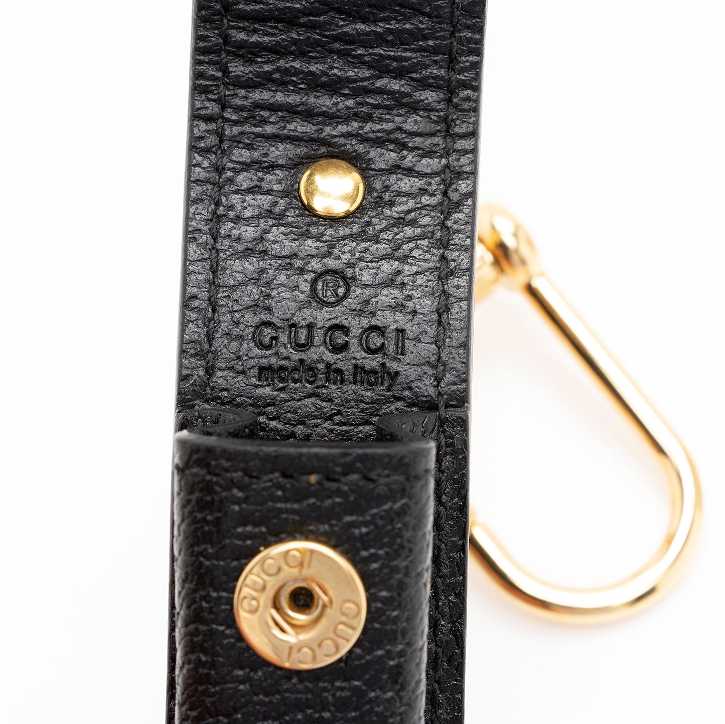 Gucci Leather GG Single Porte-Rouges Keychain (SHF-zQNAoT)