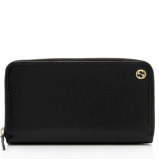 Gucci Leather Interlocking G Betty Zip Around Wallet (SHF-oH87eO)