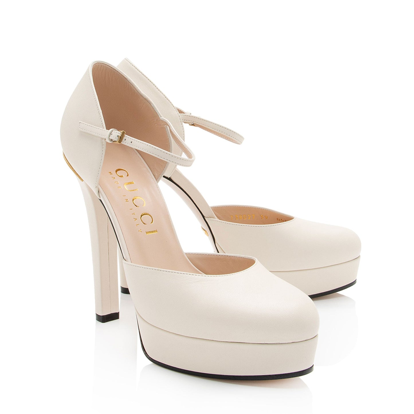 Gucci Leather Interlocking G Platform Pumps - Size 9 / 39 (SHF-KgfIqW)