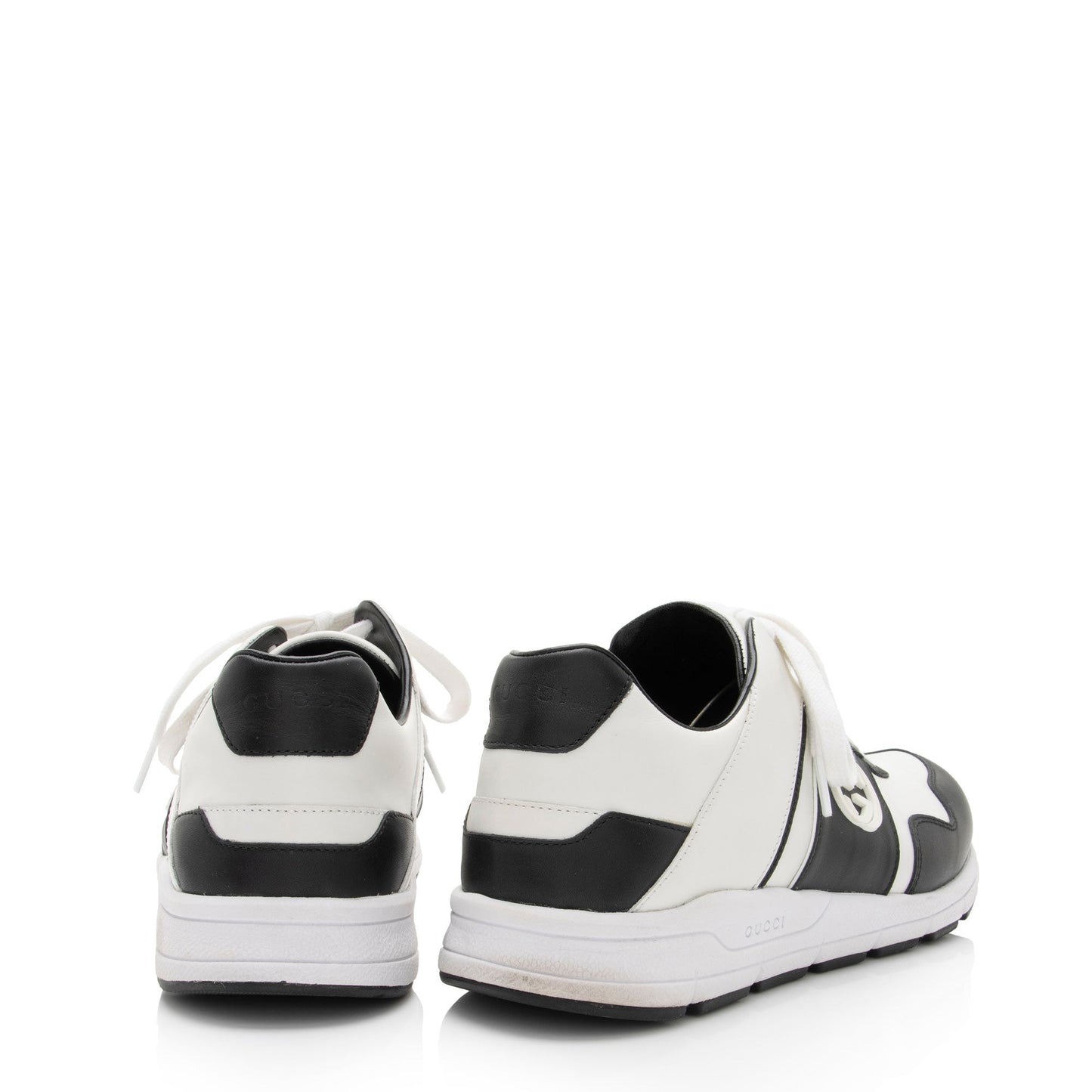 Gucci Leather Interlocking G Sneakers - Size 10 / 40 - FINAL SALE (SHF-j64B4Z)