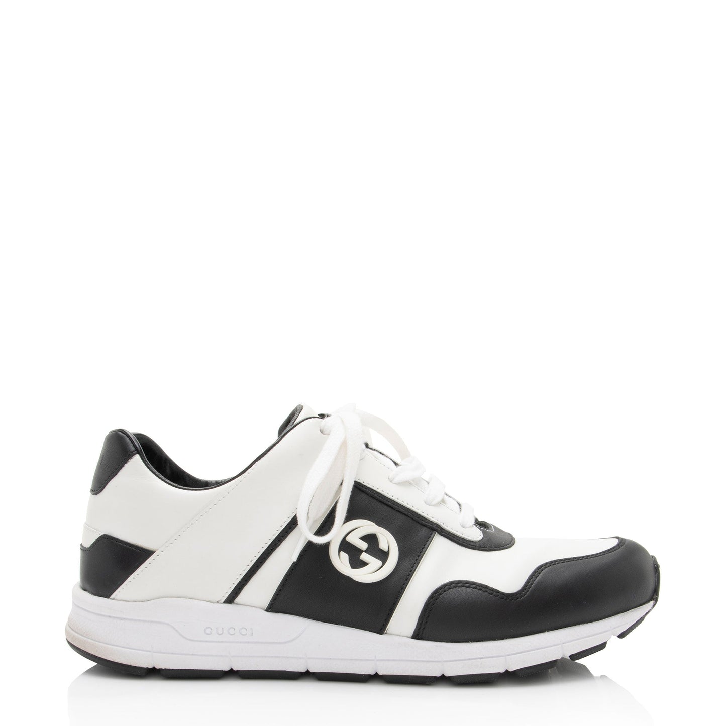 Gucci Leather Interlocking G Sneakers - Size 10 / 40 - FINAL SALE (SHF-j64B4Z)