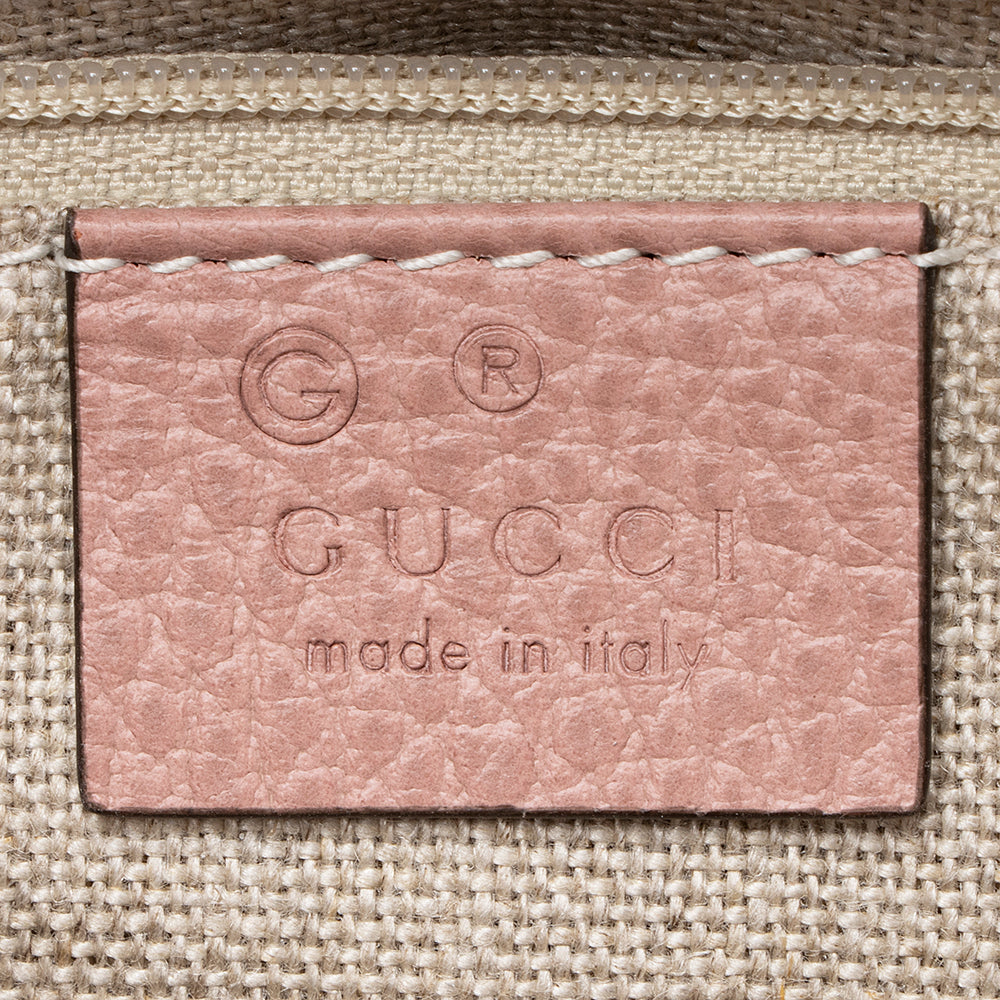 Gucci Leather Interlocking G Top Handle Shoulder Bag (SHF-19984)