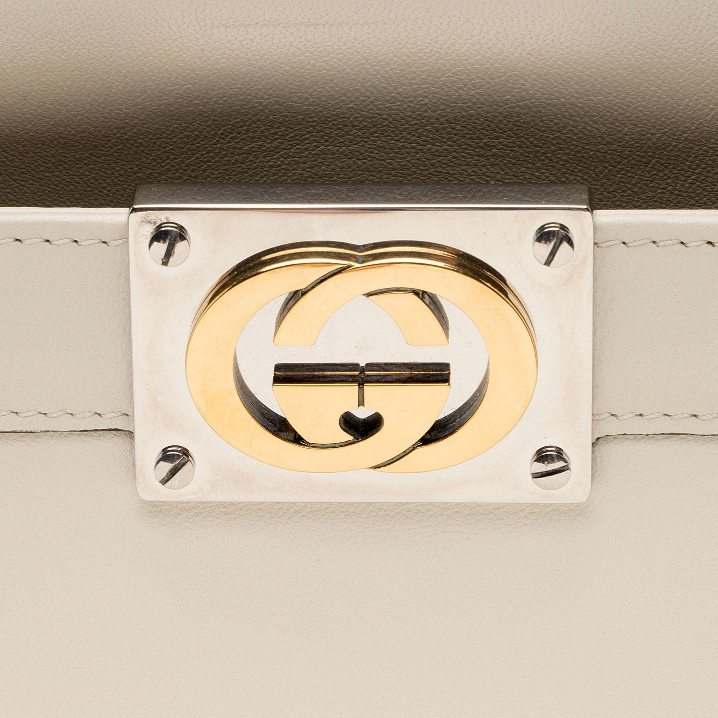 Gucci Calfskin Interlocking G Top Handle Bag (SHF-sjQV4q)