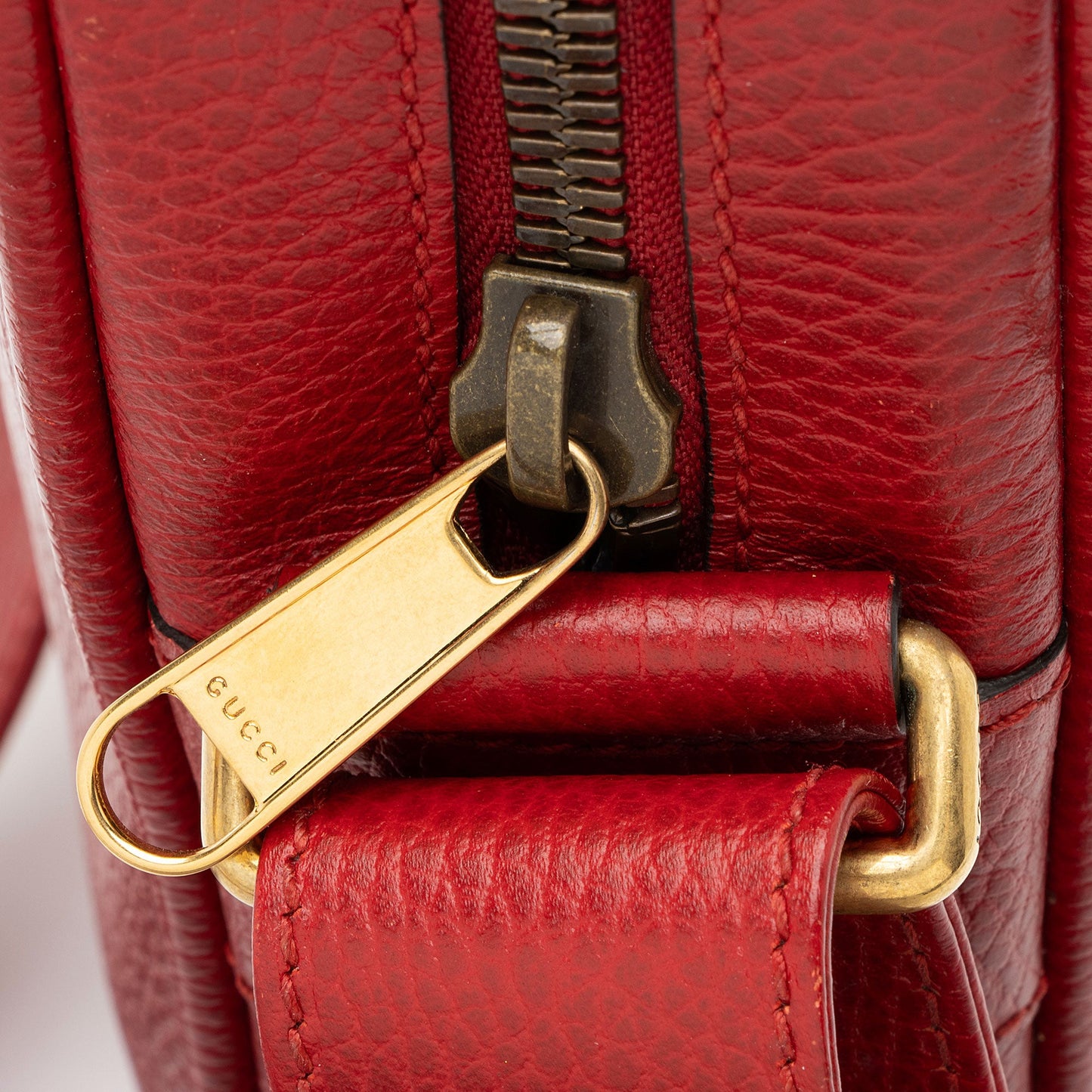 Gucci Leather Logo Messenger