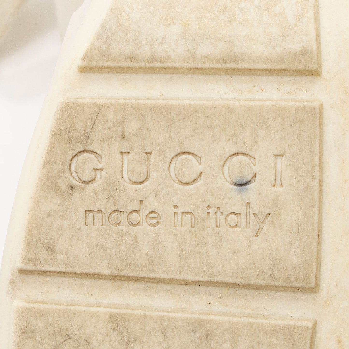 Gucci Leather Logo Rhyton Sneakers - Size 9 / 39