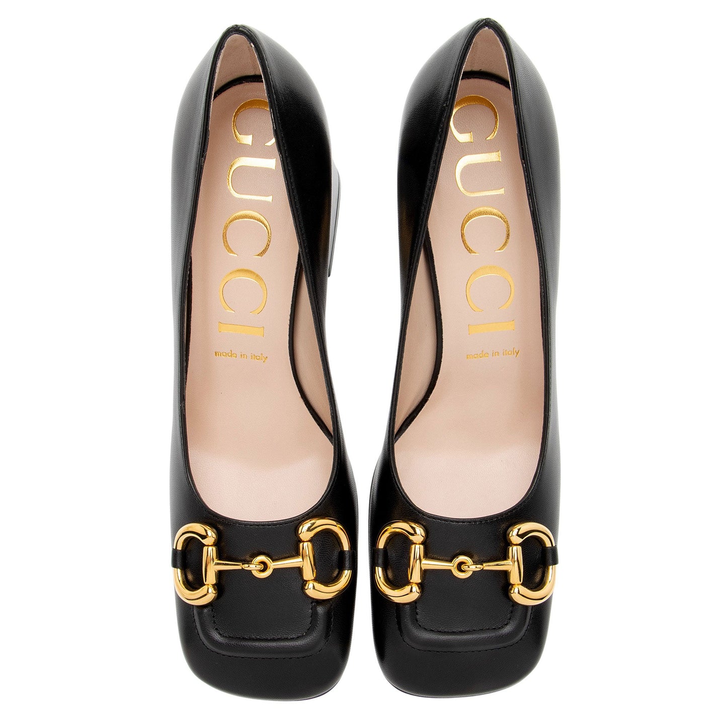 Gucci Leather Malaga Kid Horsebit Pumps - Size 9 / 39