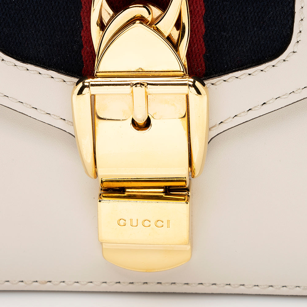 Gucci Leather Mini Sylvie Chain Bag (SHF-20274)