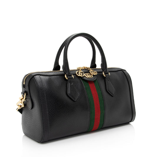 Gucci Leather Ophidia Medium Boston Bag (SHF-f7ZMqU)