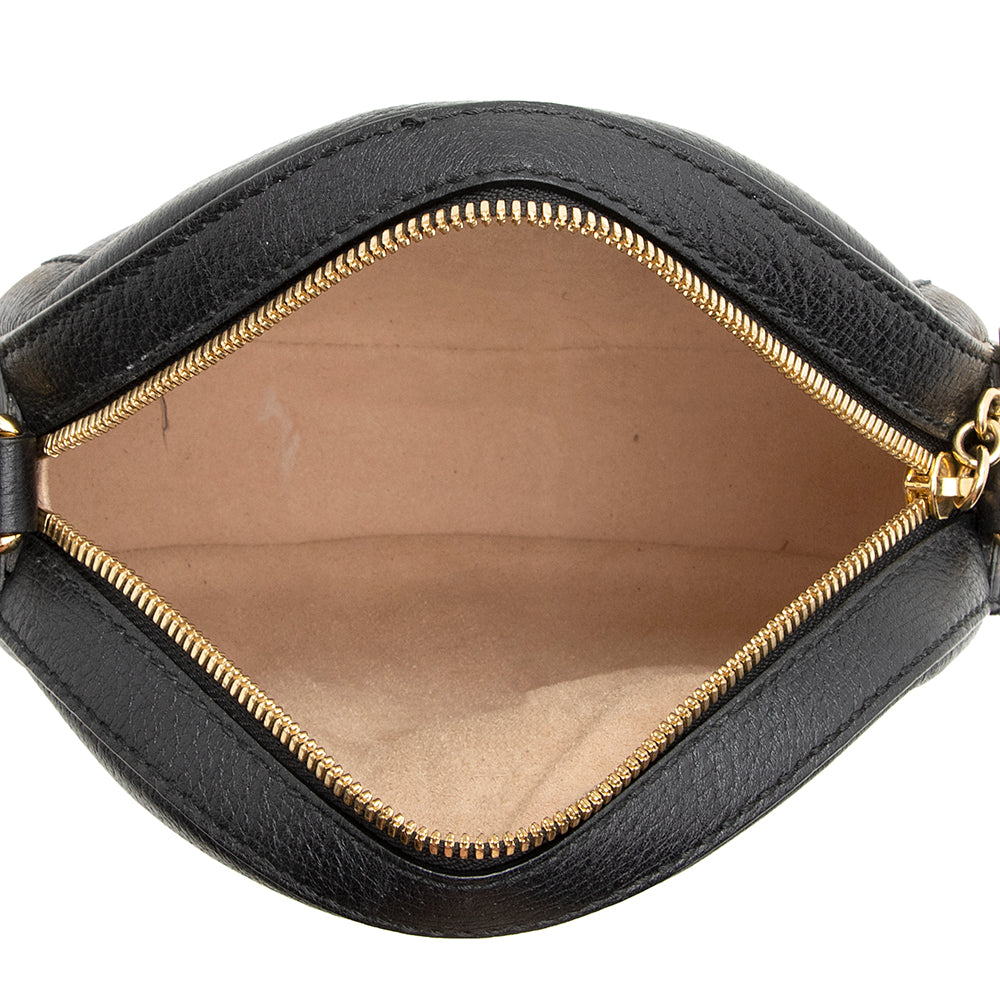 Gucci Leather Ophidia Round Mini Shoulder Bag (SHF-21339)