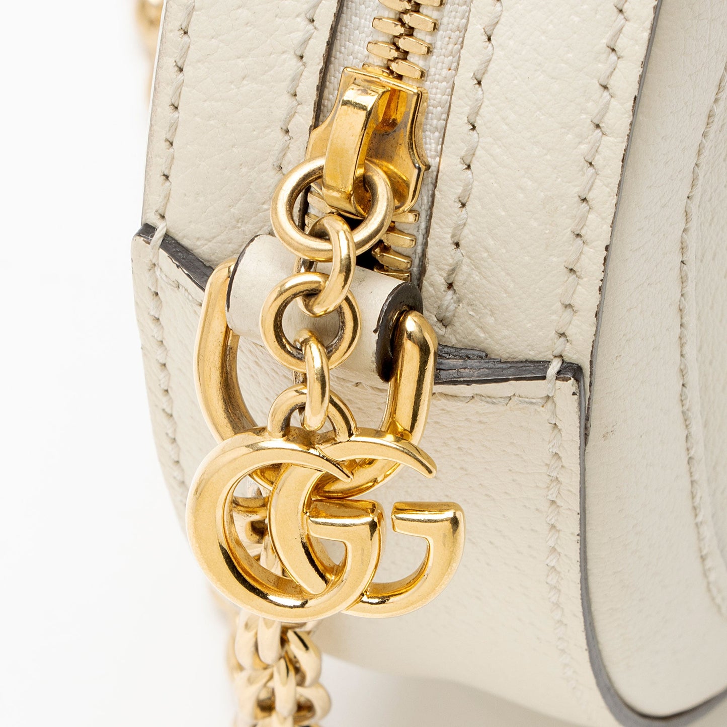 Gucci Leather Ophidia Round Mini Shoulder Bag