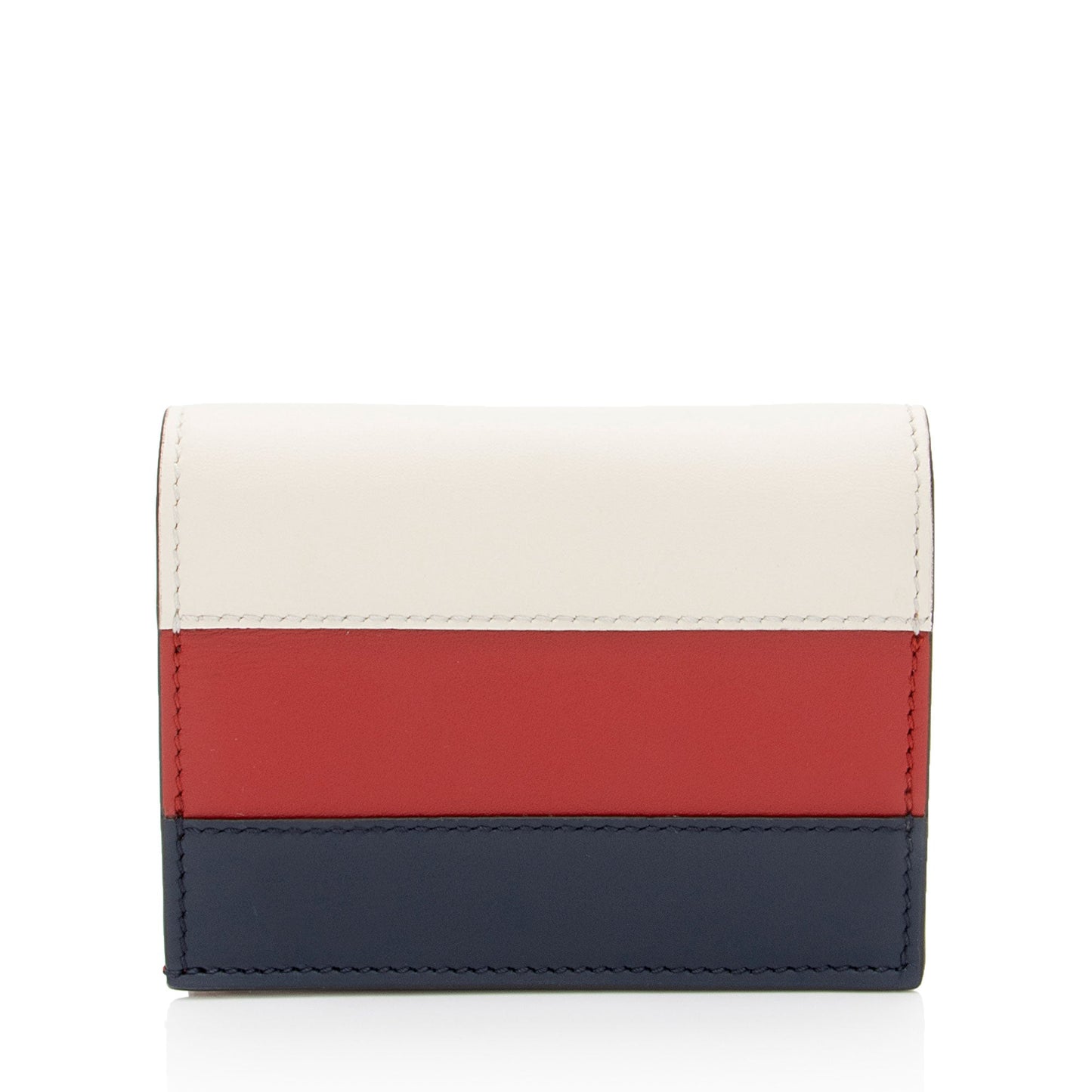 Gucci Leather Queen Margaret Bee Card Case