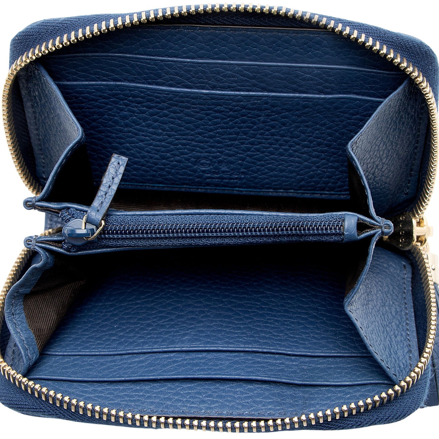 Gucci Leather Soho Compact Zip Around Wallet