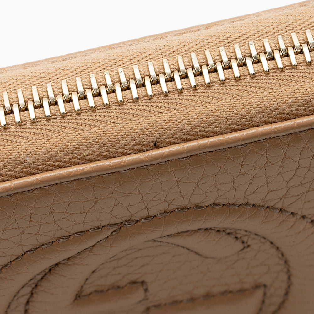 Gucci Leather Soho Zip Around Wallet (SHF-19083)