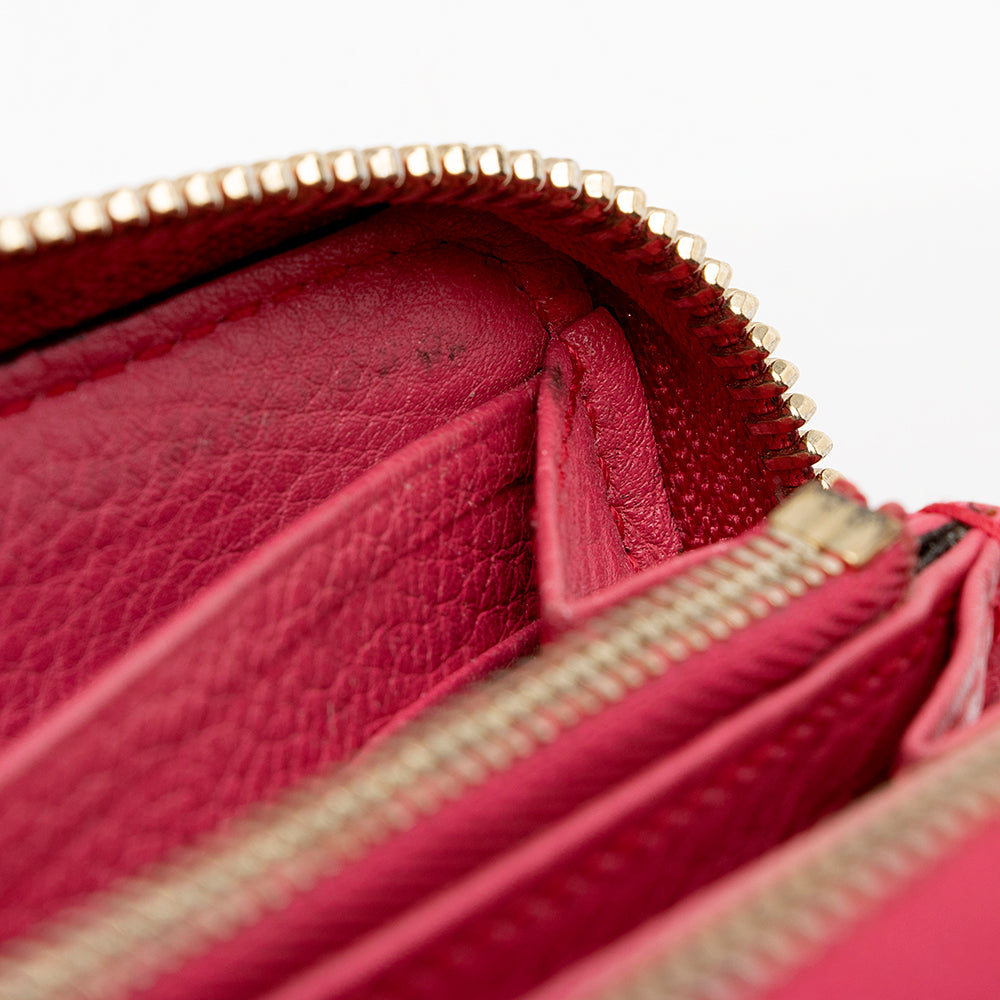 Gucci Leather Soho Zip Around Wallet (SHF-21318)