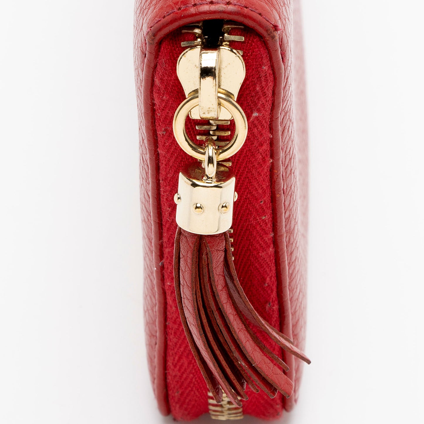 Gucci Leather Soho Zip Around Wallet