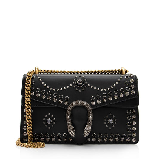 Gucci Leather Studded Dionysus Small Shoulder Bag (SHF-4mjFWd)