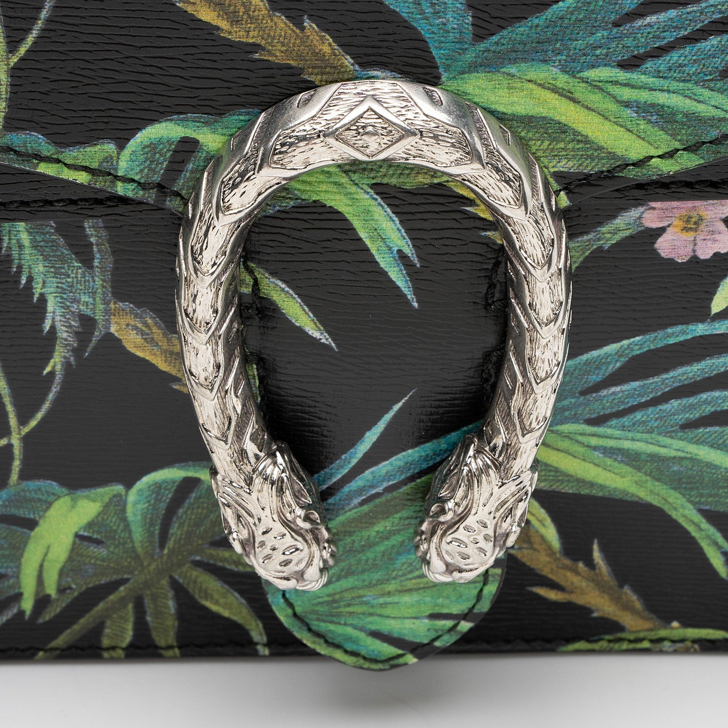 Gucci Leather Tropical Dionysus Large Shoulder Bag