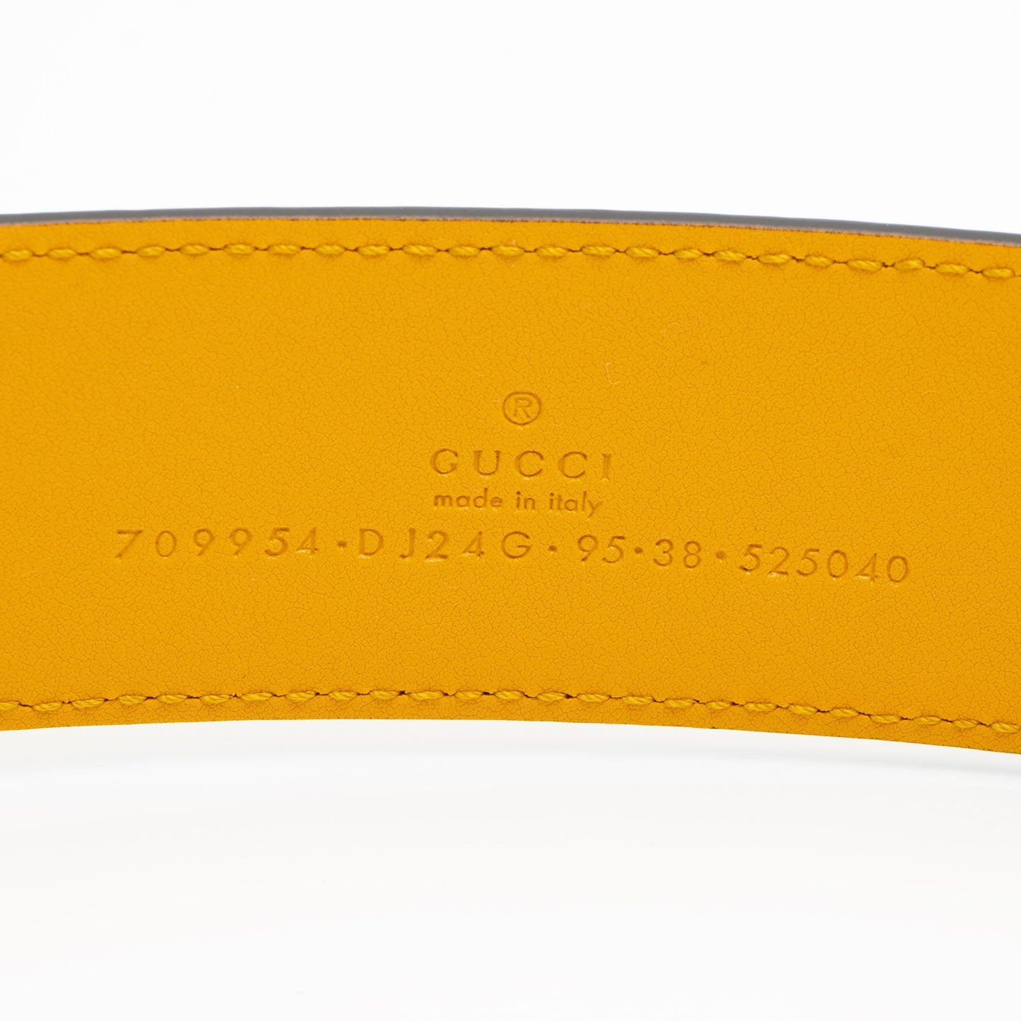 Gucci Leather Two Tone G Belt - Size 38 / 95