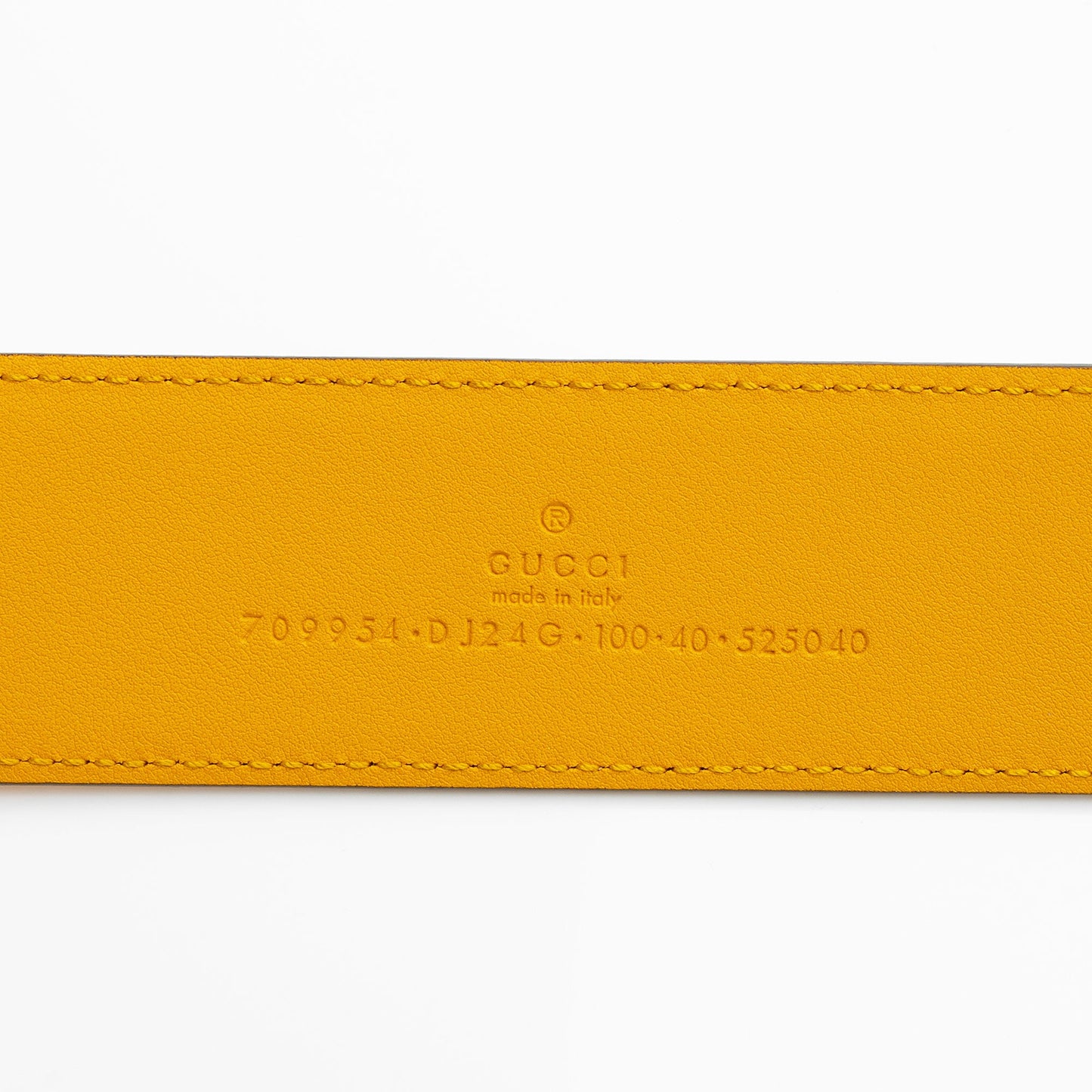 Gucci Leather Two Tone G Belt - Size 40 / 100