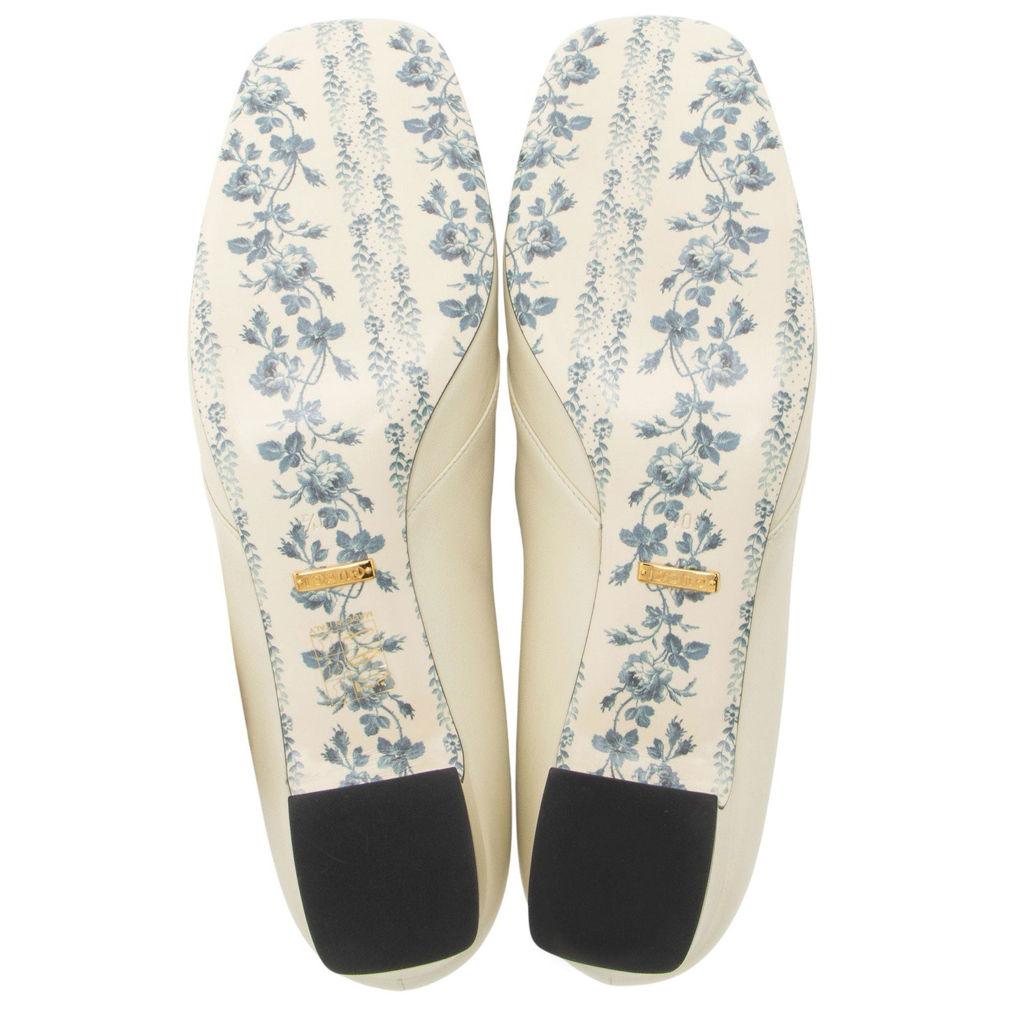 Gucci Leather Victoire GG Pumps - Size 10.5 / 40.5