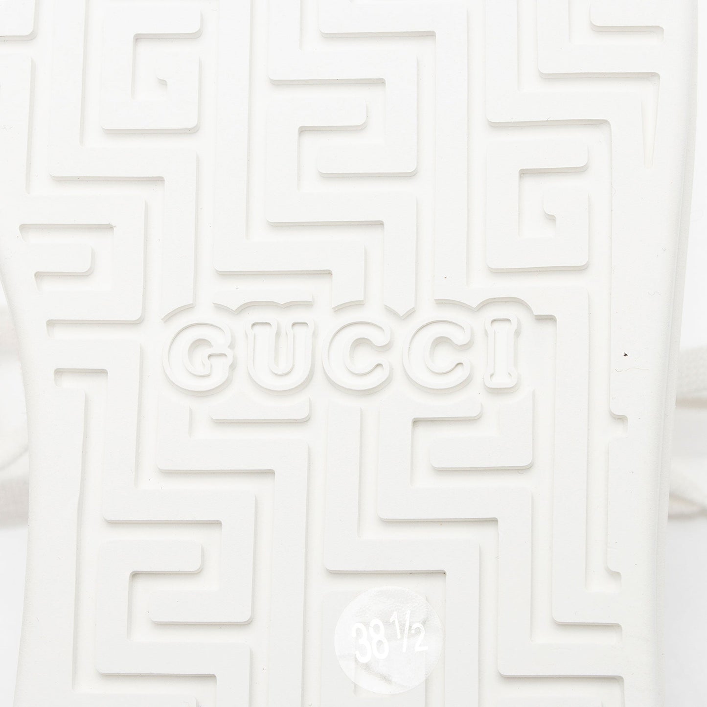 Gucci Leather Web Ace Sneakers - Size 8.5 / 38.5