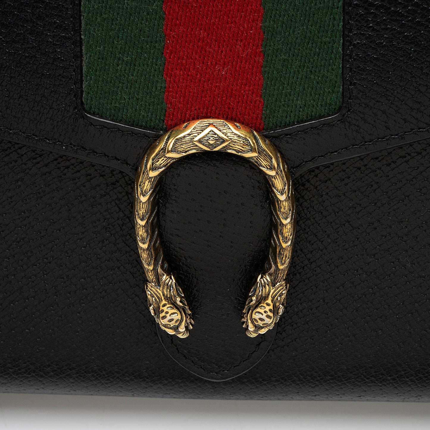 Gucci Leather Web Dionysus Chain Wallet (SHF-GR98Kn)