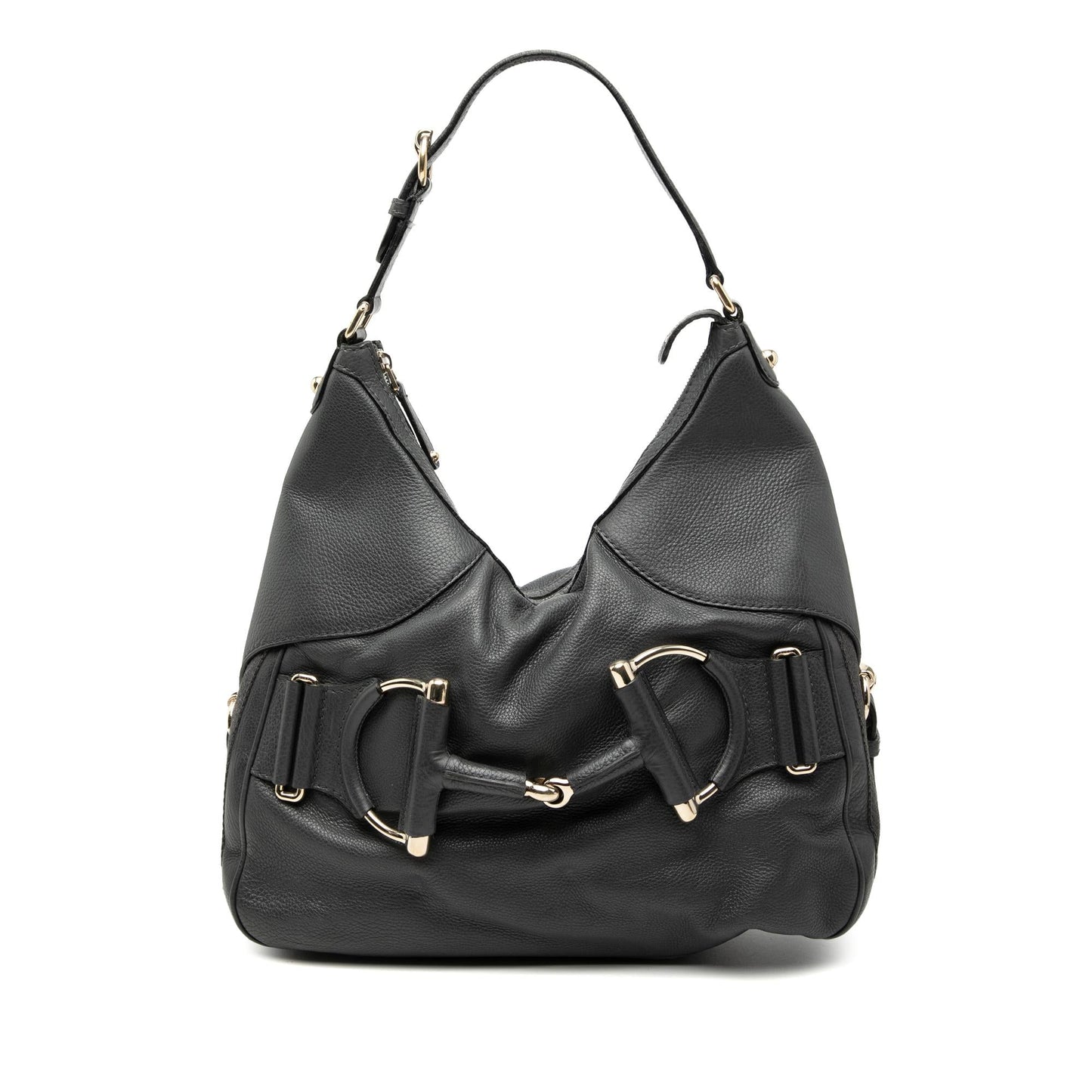 Gucci Leather Web Horsebit Heritage Hobo