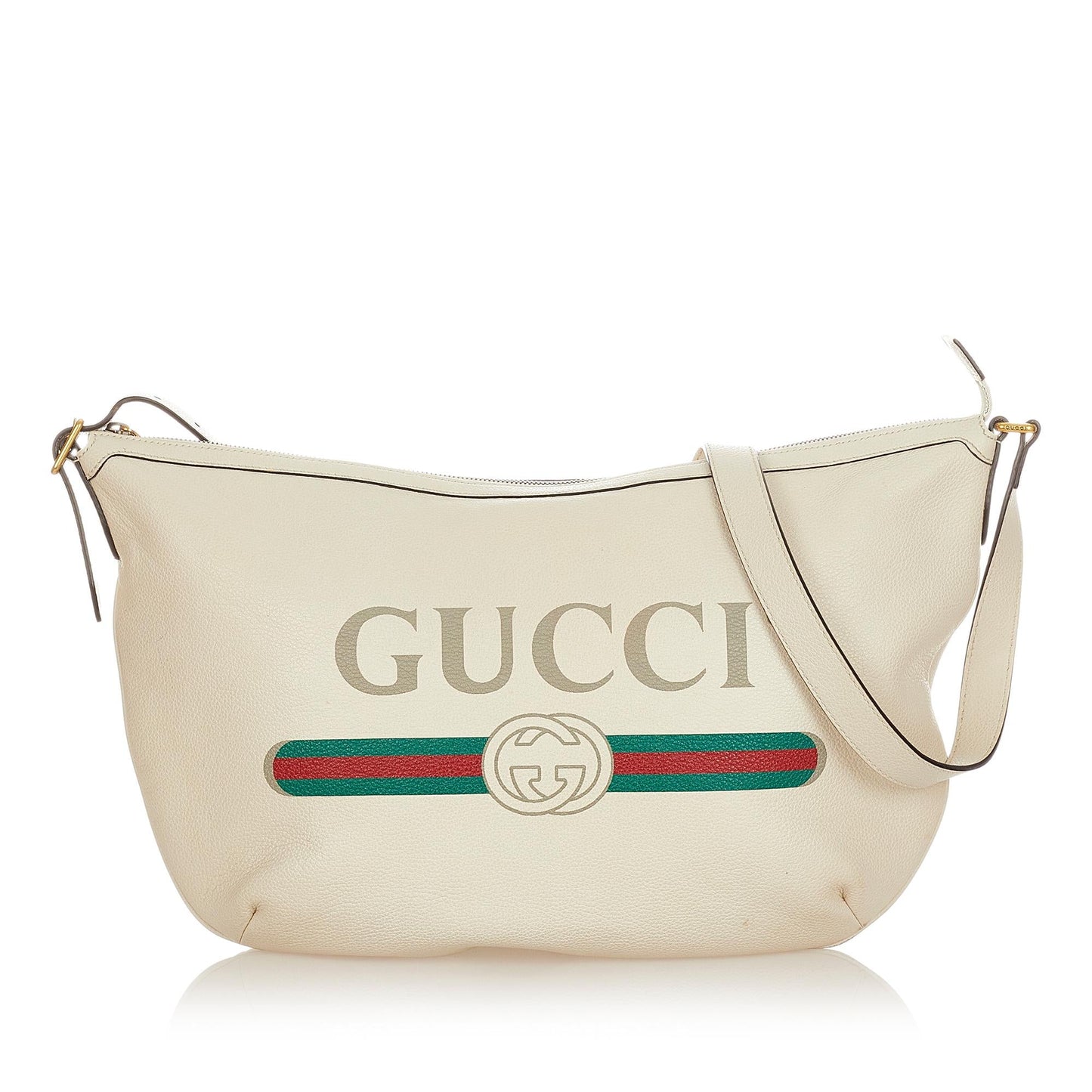 Gucci Logo Leather Shoulder Bag (SHG-31846)