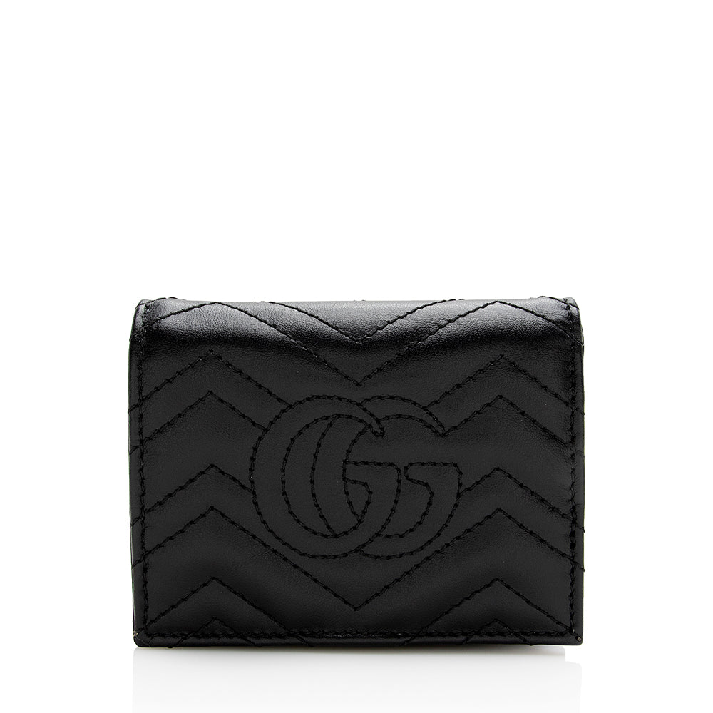 Gucci Matelasse GG Marmont Card Case Wallet (SHF-21334)