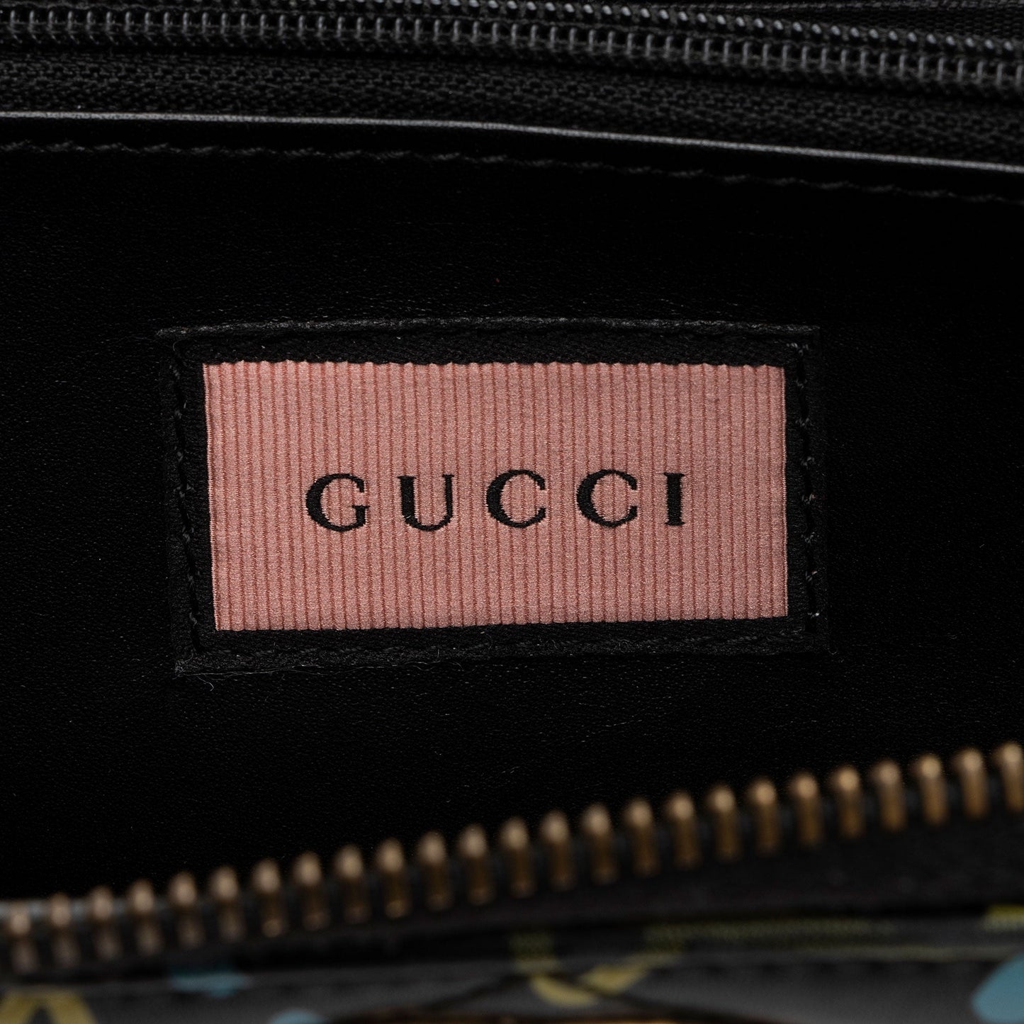 Gucci Matelasse Leather GG Marmont Ghost Zip Around Wallet
