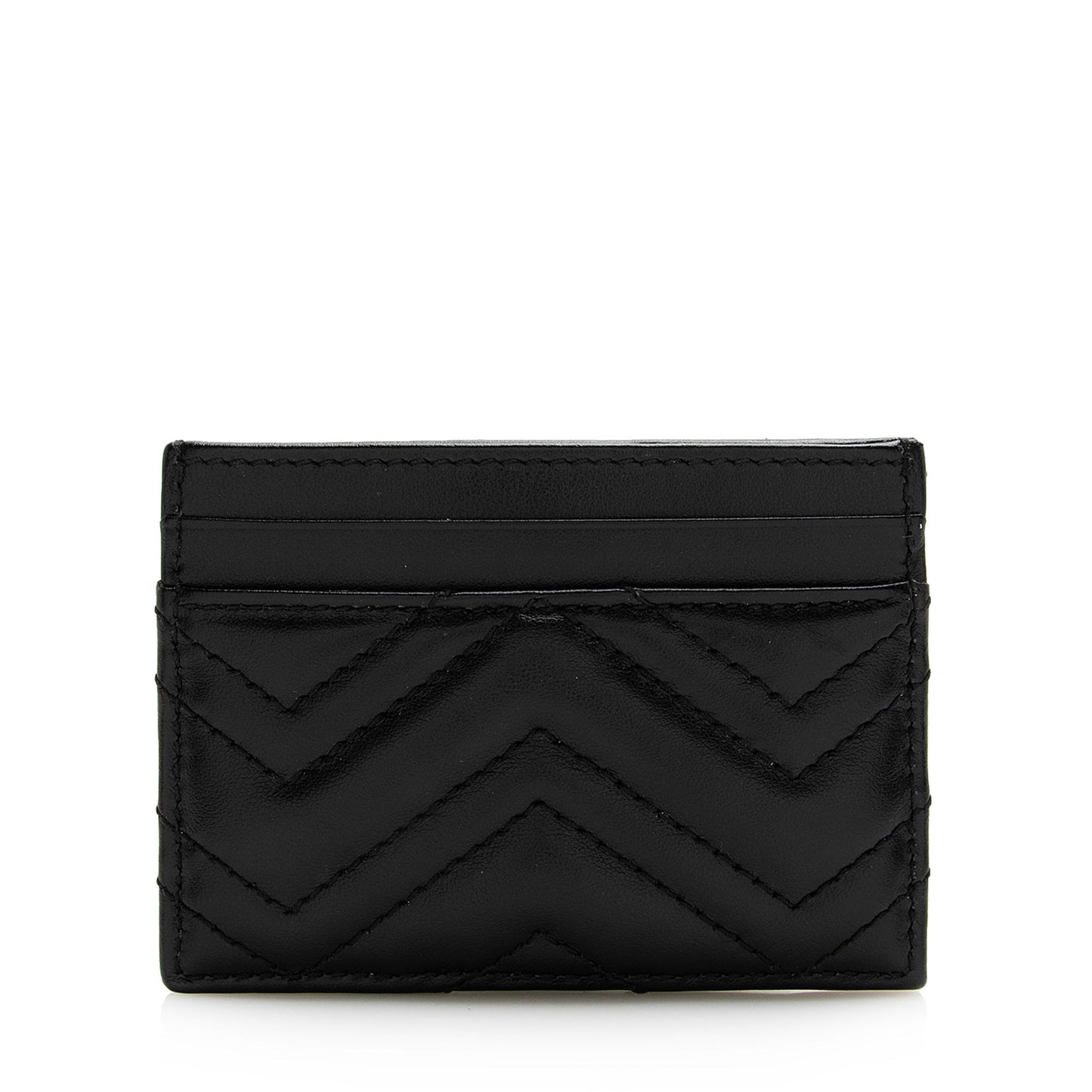 Gucci Matelasse Leather GG Marmont Card Case (SHF-22416)