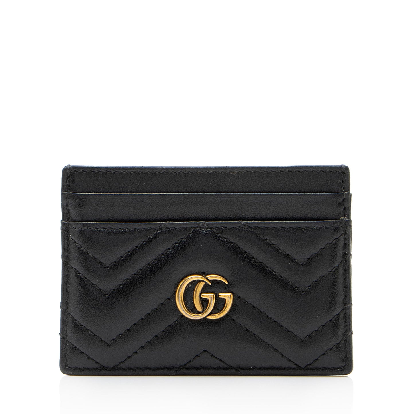 Gucci Matelasse Leather GG Marmont Card Case