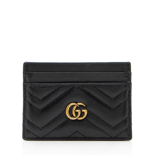 Gucci Matelasse Leather GG Marmont Card Case