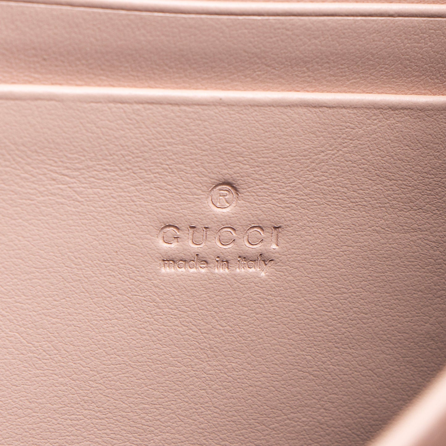 Gucci Matelasse Leather GG Marmont Wallet on Chain