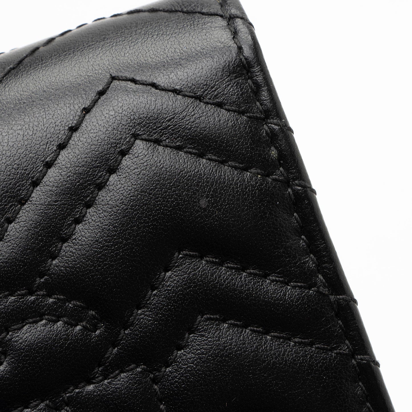 Gucci Matelasse Leather GG Marmont Compact Wallet