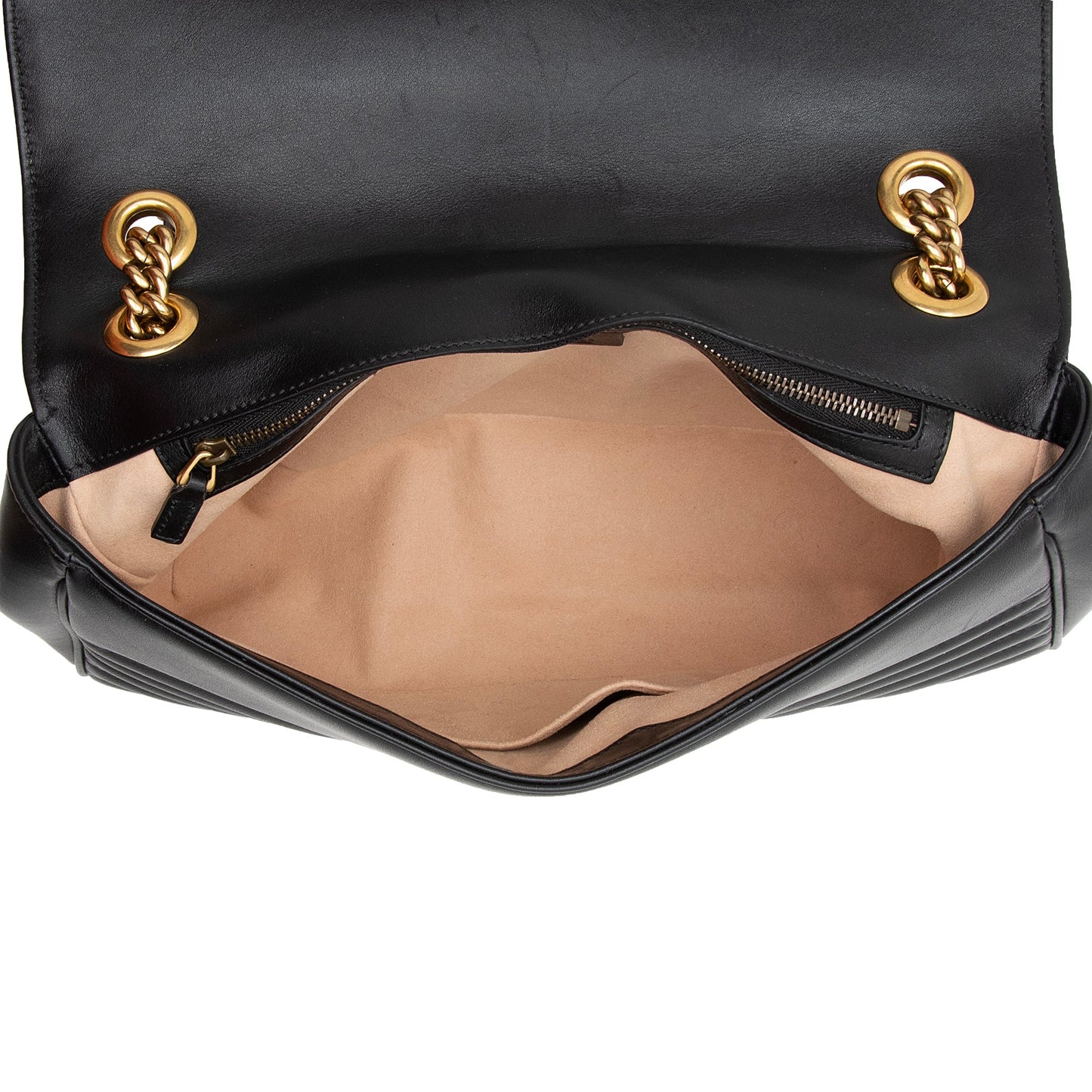 Gucci Matelasse Leather GG Marmont Medium Shoulder Bag (SHF-22884)