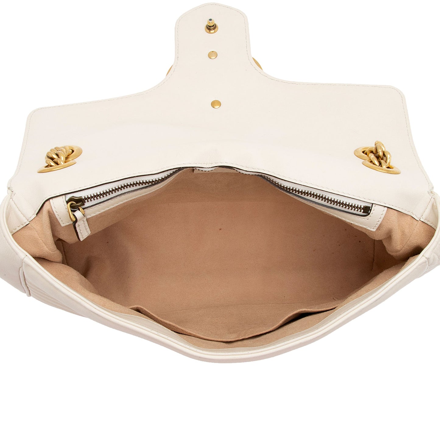 Gucci Matelasse Leather GG Marmont Medium Shoulder Bag (SHF-vZzq6k)