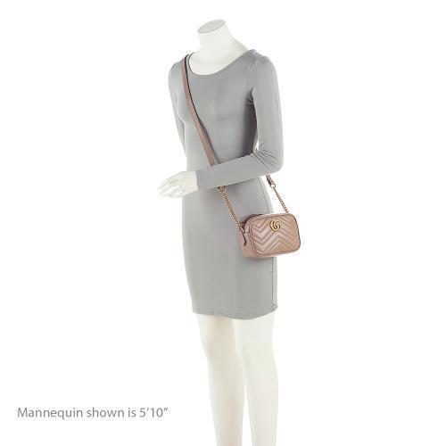 Gucci Matelasse Leather GG Marmont Mini Bag (SHF-W8HmMA)