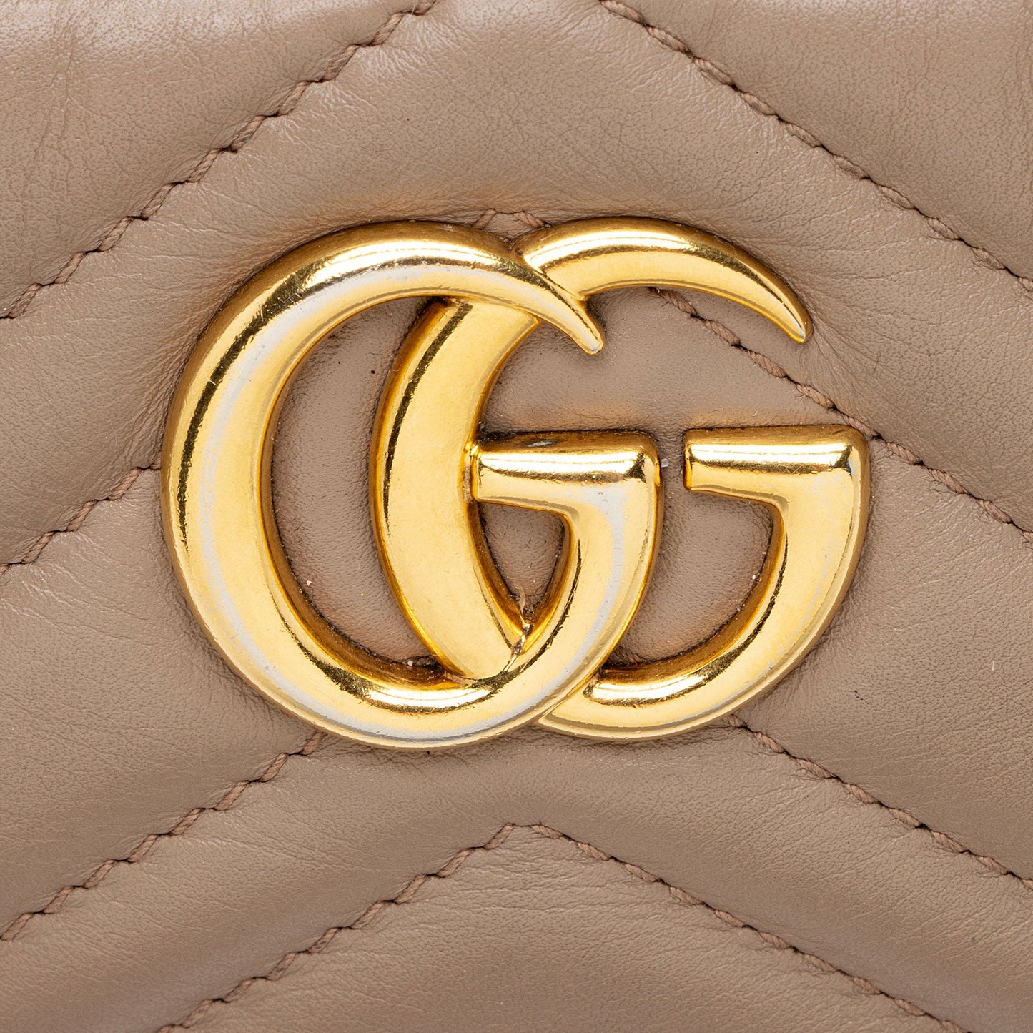 Gucci Matelasse Leather GG Marmont Mini Chain Bag