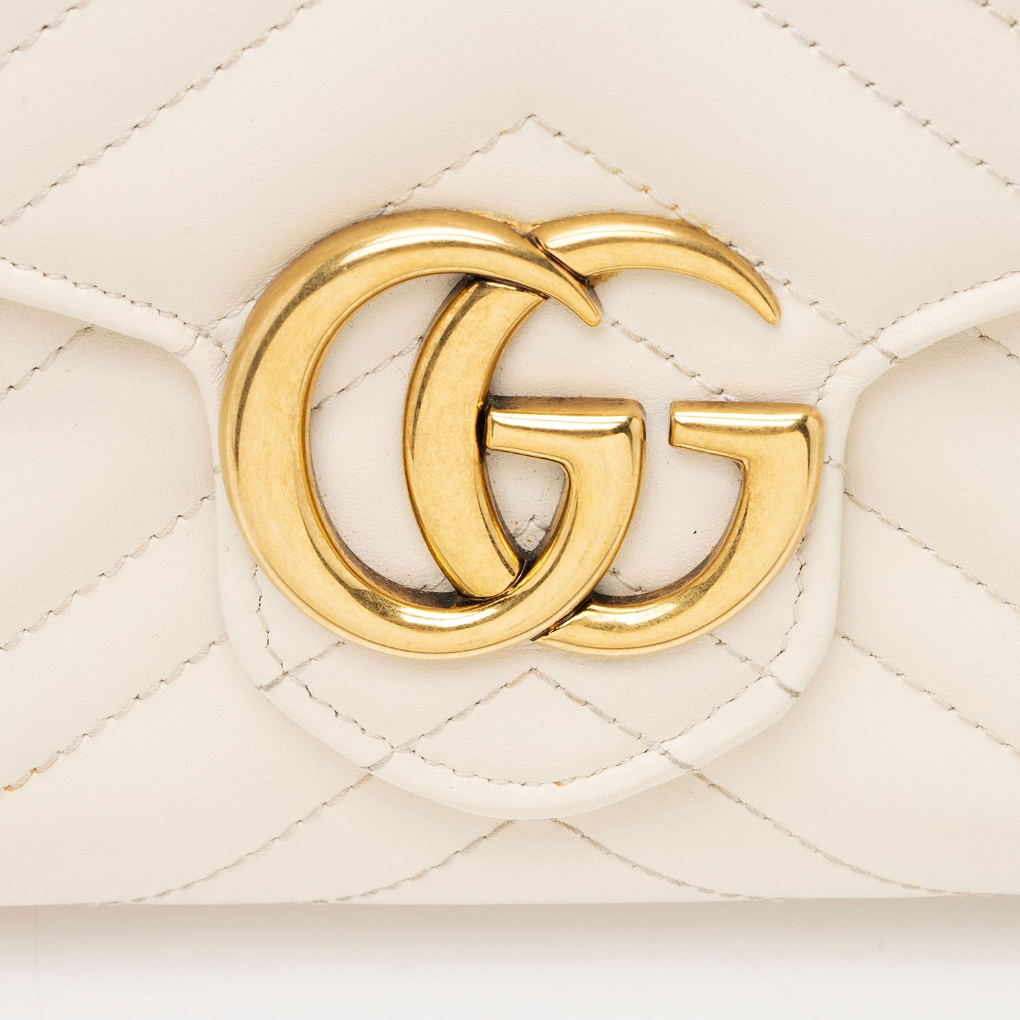 Gucci Matelasse Leather GG Marmont Wallet on Chain