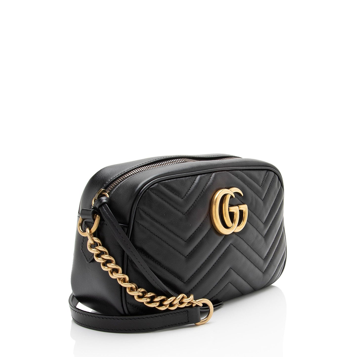 Gucci Matelasse Leather GG Marmont Small Camera Bag