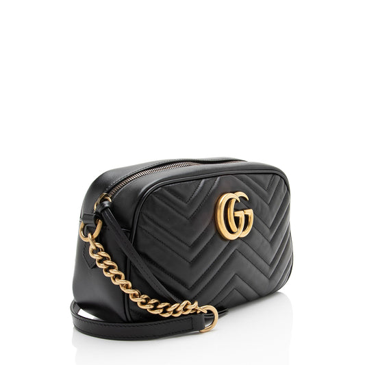 Gucci Matelasse Leather GG Marmont Small Camera Bag