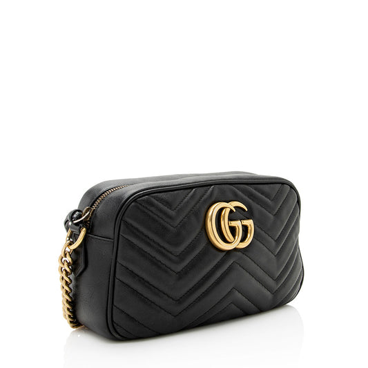 Gucci Matelasse Leather GG Marmont Small Shoulder Bag (SHF-21940)