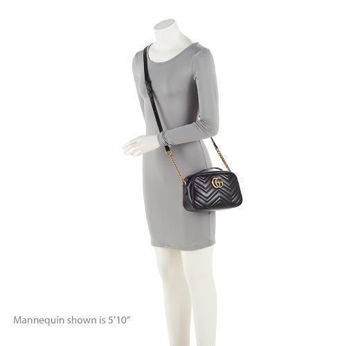 Gucci Matelasse Leather GG Marmont Small Shoulder Bag (SHF-YWd3X0)
