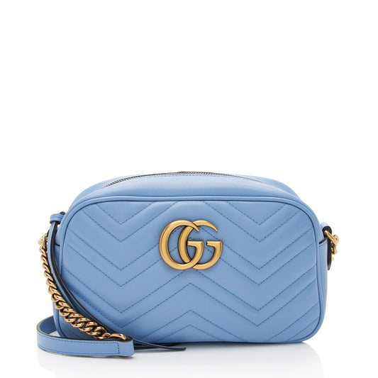 Gucci Matelasse Leather GG Marmont Small Shoulder Bag