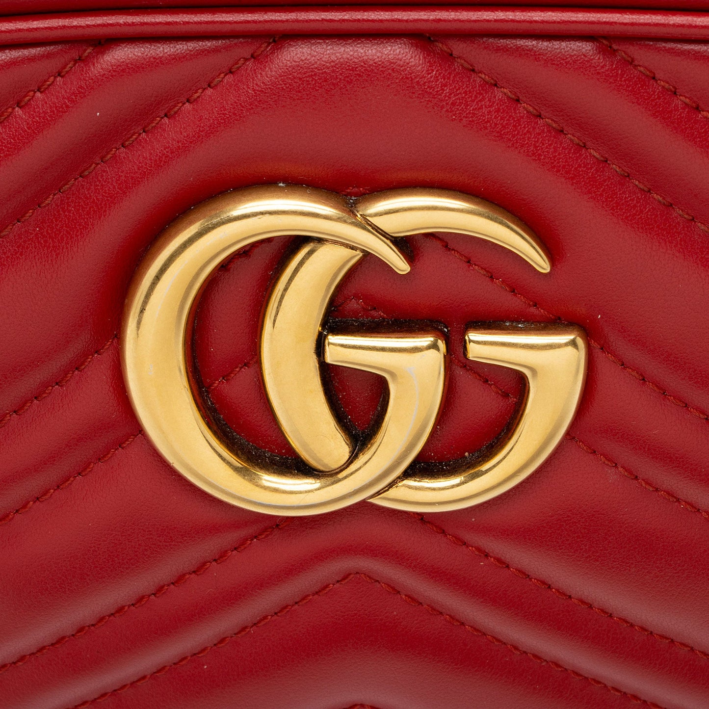 Gucci Matelasse Leather GG Marmont Small Camera Bag