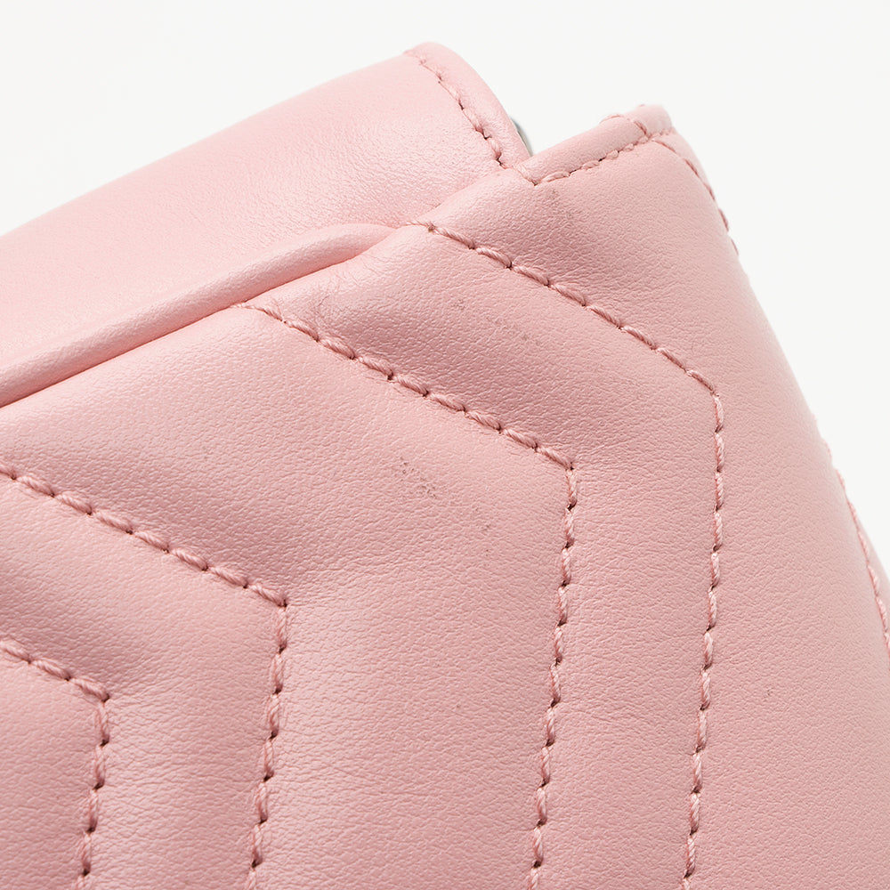 Gucci Matelasse Leather GG Marmont Super Mini Bag (SHF-19506)