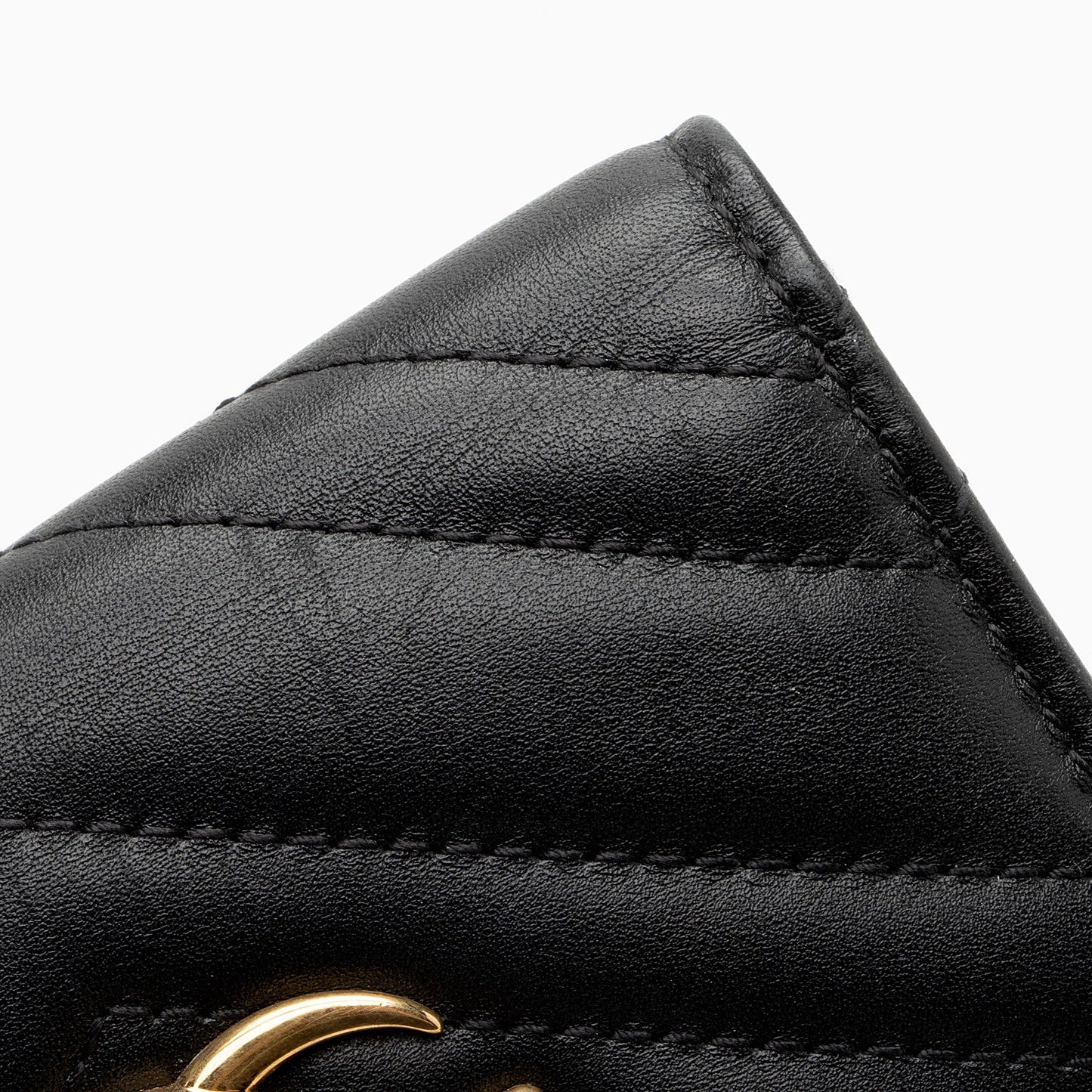 Gucci Matelasse Leather GG Marmont Trifold Wallet